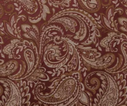 Valerie Burgundy Light-Filtering Rod Pocket Curtain Panel Pair, (95") -Cheap Home Store 810518081 810518082 6 1