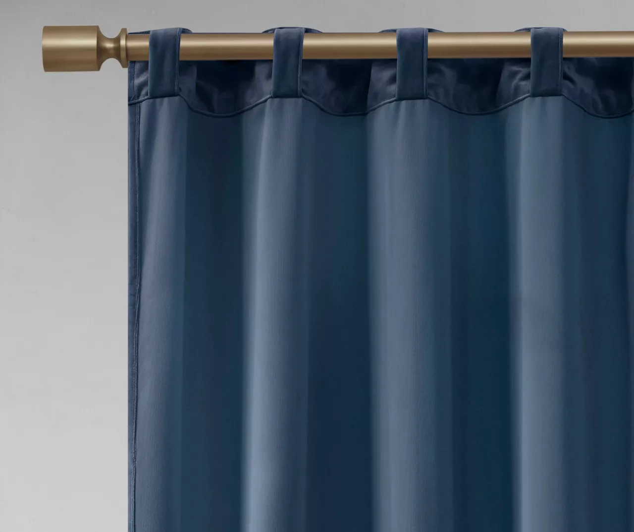 Bryce Velvet Navy Room-Darkening Rod Pocket Curtain Panel Pair, (63") 8 Bryce Velvet Navy Room-Darkening Rod Pocket Curtain Panel Pair, (63") - Image 6