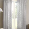 Clarissa Diamond Sheer Rod Pocket Curtain Panel 1 Clarissa Diamond Sheer Rod Pocket Curtain Panel -Cheap Home Store 810518093 810518094