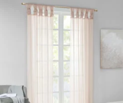 Persis Voile Sheer Twisted Tab Curtain Panel Pair -Cheap Home Store 810518131 810518132 810518133 1