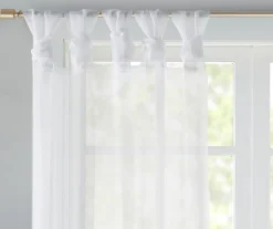 Persis Voile Sheer Twisted Tab Curtain Panel Pair -Cheap Home Store 810518137 810518138 810518139 2 1