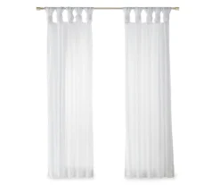 Persis Voile Sheer Twisted Tab Curtain Panel Pair -Cheap Home Store 810518137 810518138 810518139 4 1