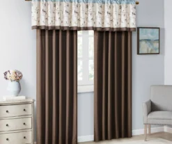 Monroe Embroidered Light-Filtering Rod Pocket Curtain Panel, (84") -Cheap Home Store 810518173 7