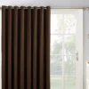 Loretta Chocolate Blackout Grommet Curtain Panel, (84") -Cheap Home Store 810518432