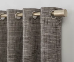 Wilbon Taupe & Cocoa Blackout Curtain Panel, (84") -Cheap Home Store 810518490 2