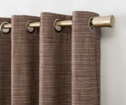 Wilbon Russet Linen Blackout Curtain Panel, (84") -Cheap Home Store 810518492 2