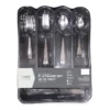 Gray 50-Piece Flatware Set With Tray -Cheap Home Store 810521993 1