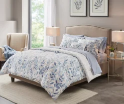 Leisha Blue Queen 8-Piece Reversible Comforter Set -Cheap Home Store 810523128 810523131 810523129 810523130 2
