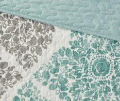 Arbor Aqua Reversible Coverlet Set -Cheap Home Store 810523161 810523162 2