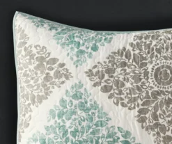 Arbor Aqua Reversible Coverlet Set -Cheap Home Store 810523161 810523162 3