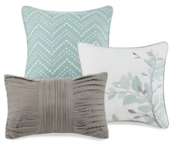 Arbor Aqua Reversible Coverlet Set -Cheap Home Store 810523161 810523162 9