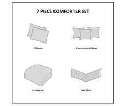 Piedmont Ivory Tufted Full 7-Piece Comforter Set -Cheap Home Store 810523166 810523170 810523231 11