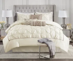 Piedmont Ivory Tufted Queen 7-Piece Comforter Set