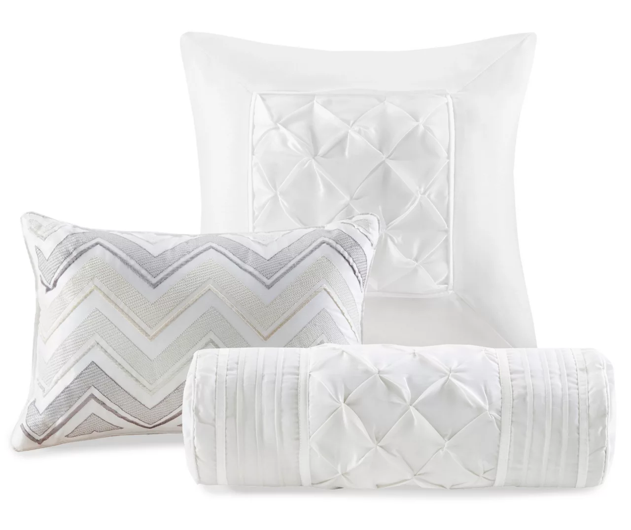 Piedmont White Tufted Full 7-Piece Comforter Set 13 Piedmont White Tufted Full 7-Piece Comforter Set - Image 11