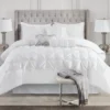 Piedmont White Tufted Full 7-Piece Comforter Set