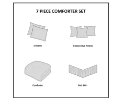 Piedmont White Tufted Full 7-Piece Comforter Set 26 Piedmont White Tufted Full 7-Piece Comforter Set -Cheap Home Store 810523168 810523172 810523173 11