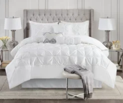Piedmont White Tufted King 7-Piece Comforter Set
