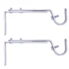 Legacy Satin Nickel Adjustable Curtain Rod Brackets, 2-Pack -Cheap Home Store 810524280