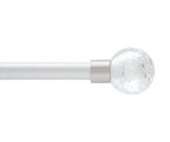 Aspen 0.5" Pewter Petite Café Curtain Rod, (28"-48")