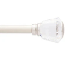 Cersei Brushed Nickel 5/8" Steel Decorative Curtain Rod, (66" - 120")