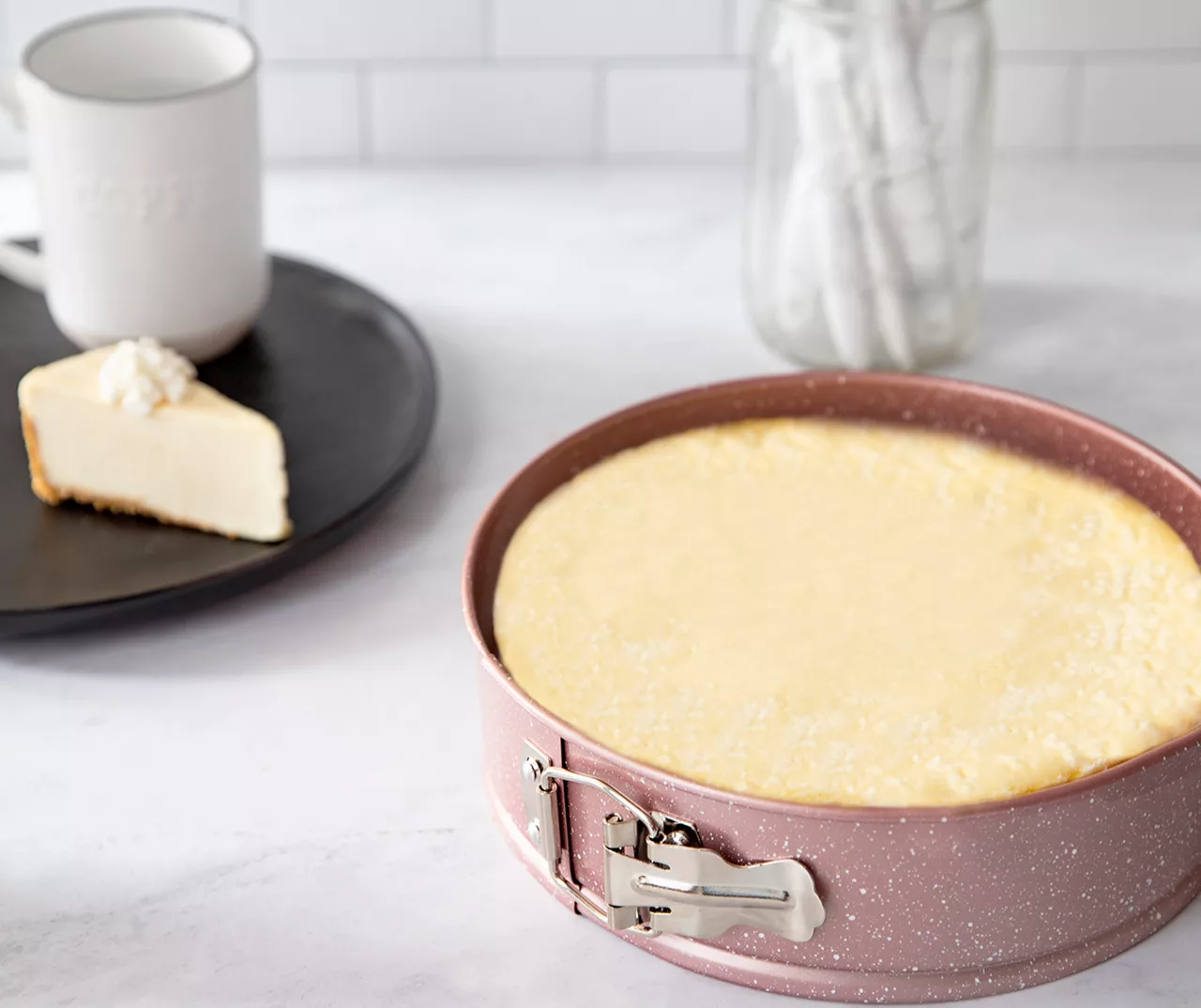 Rose Gold Speckled Springform Pan, (9") 5 Rose Gold Speckled Springform Pan, (9") - Image 3