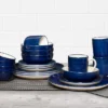 Evolution Hand Painted Navy 20-Piece Dinnerware Set 2 Evolution Hand Painted Navy 20-Piece Dinnerware Set -Cheap Home Store 810526265 1