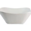 Bliss White Ceramic Square Wave Bowl 1 Bliss White Ceramic Square Wave Bowl -Cheap Home Store 810533766