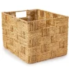 Natural Brown Seagrass Woven Storage Bin, (14.5") -Cheap Home Store 810533793