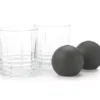 On The Rocks 4-Piece Tumbler Glass & Ice Mold Set -Cheap Home Store 810535109