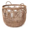 Brown Woven Round Paper & Resin Basket 2 Brown Woven Round Paper & Resin Basket -Cheap Home Store 810535802
