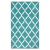My Magic Carpet Moroccan Trellis Teal Washable Area Rug, (3' X 5') -Cheap Home Store 810537735 1