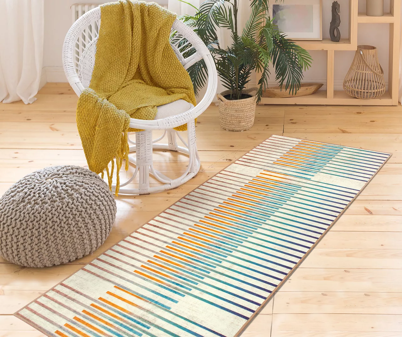 My Magic Carpet Flux Stripe Washable Area Rug 13 My Magic Carpet Flux Stripe Washable Area Rug - Image 11