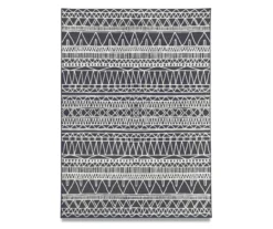 My Magic Carpet Chelsea Aztec Dark Gray Washable Area Rug -Cheap Home Store 810537766