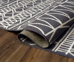 My Magic Carpet Chelsea Aztec Dark Gray Washable Area Rug -Cheap Home Store 810537767 4