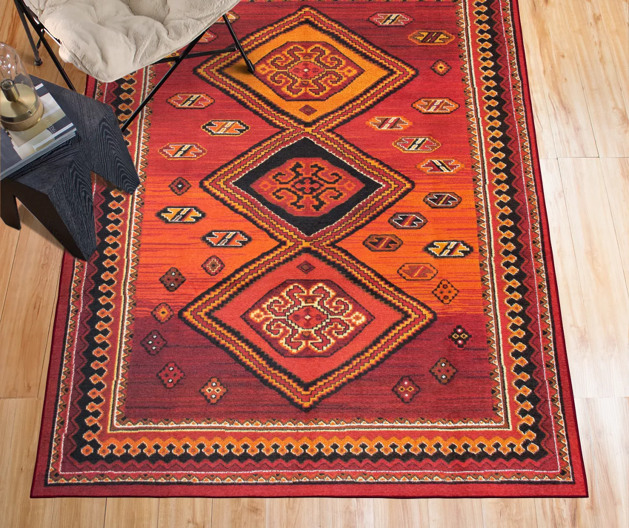 My Magic Carpet Phoenix Kilim Garnet Washable Area Rug 21 My Magic Carpet Phoenix Kilim Garnet Washable Area Rug - Image 19