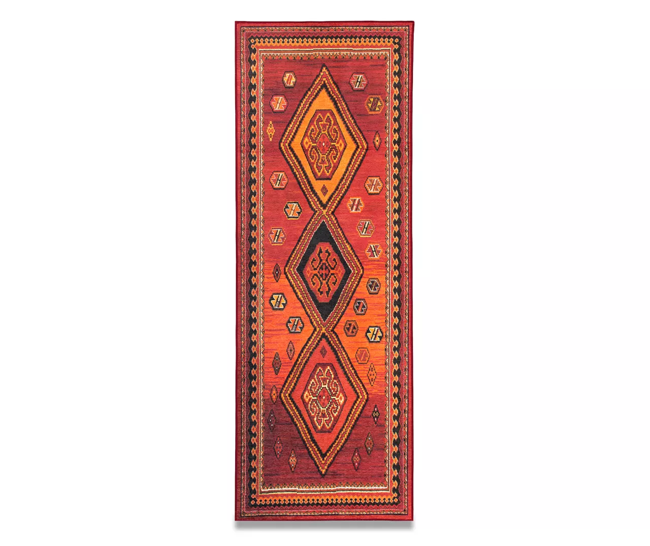 My Magic Carpet Phoenix Kilim Garnet Washable Area Rug 4 My Magic Carpet Phoenix Kilim Garnet Washable Area Rug - Image 2