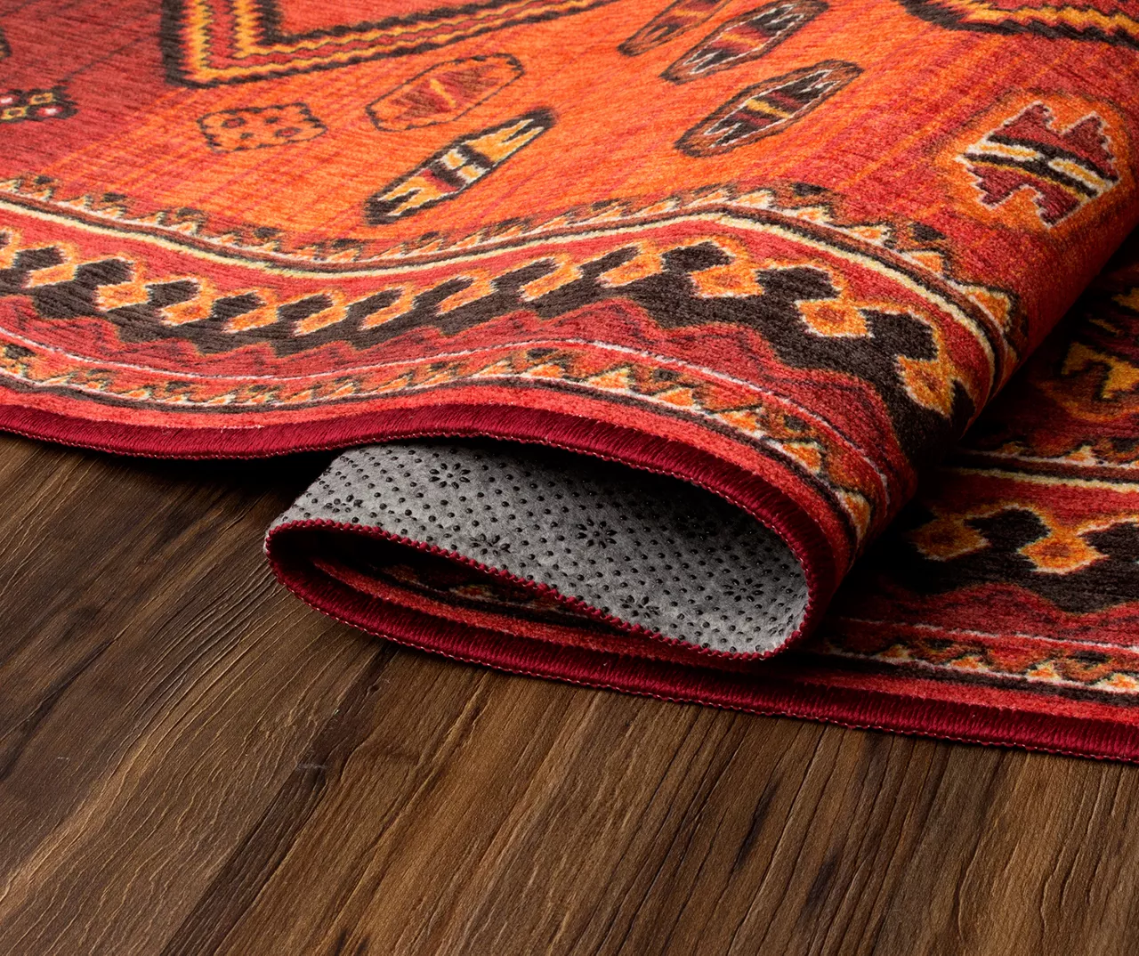 My Magic Carpet Phoenix Kilim Garnet Washable Area Rug 16 My Magic Carpet Phoenix Kilim Garnet Washable Area Rug - Image 14