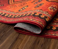 My Magic Carpet Phoenix Kilim Garnet Washable Runner, (2'6" X 7') -Cheap Home Store 810537783 4