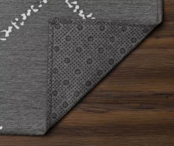 My Magic Carpet Medina Moroccan Diamond Gray Washable Runner, (2'6" X 7') -Cheap Home Store 810537791 3