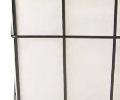 White & Black Wire Bin With Chalkboard Label -Cheap Home Store 810538654 2