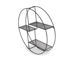 Steel 3-Tier Circle Wall Shelf -Cheap Home Store 810541189 5