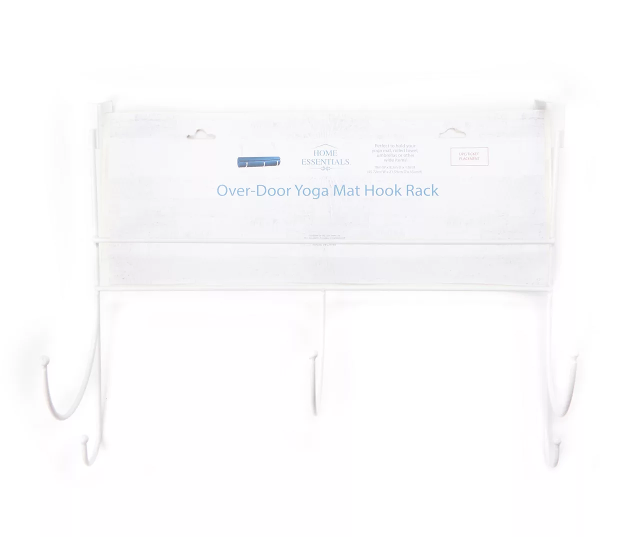 White Over-the-Door Hanging Yoga Mat Holder 3 White Over-the-Door Hanging Yoga Mat Holder