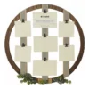 Brown & Gray Round Ribbon-Accent Collage Frame With Greenery -Cheap Home Store 810548715