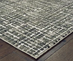Bobak Gray Textured Geometric Area Rug -Cheap Home Store 810551230 5