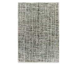 Bobak Gray Textured Geometric Area Rug -Cheap Home Store 810551244