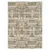 Caron Beige & Blue Weave Pattern Area Rug -Cheap Home Store 810551344
