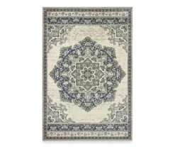 Ricci Ivory & Blue Area Rug
