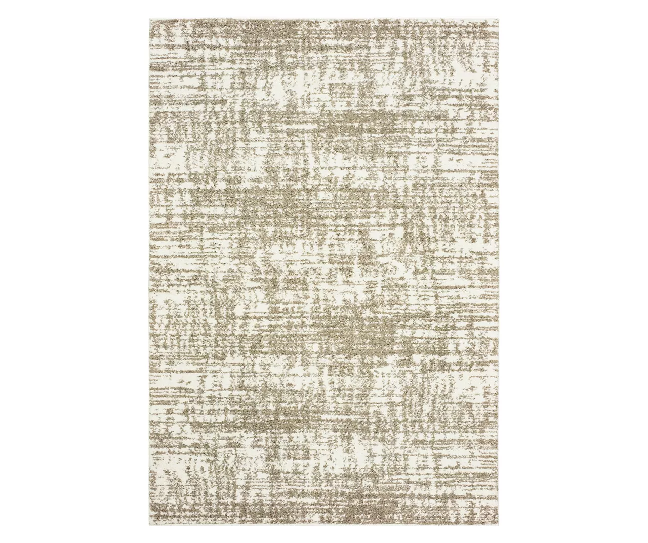Veda Ivory & Brown Distressed Area Rug 3 Veda Ivory & Brown Distressed Area Rug