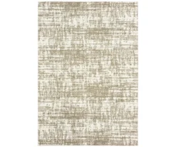 Veda Ivory & Brown Distressed Area Rug 24 Veda Ivory & Brown Distressed Area Rug -Cheap Home Store 810551403