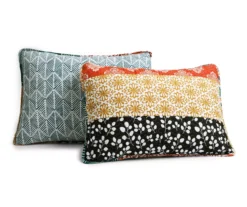 Turquoise & Orange Bohemian Pattern Stripe Full/Queen 3-Piece Quilt Set 16 Turquoise & Orange Bohemian Pattern Stripe Full/Queen 3-Piece Quilt Set -Cheap Home Store 810552950 31